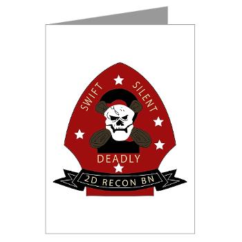 2RB - M01 - 02 - 2nd Reconnaissance Bn Greeting Cards (Pk of 10)