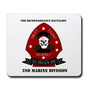 2RB - M01 - 03 - 2nd Reconnaissance Bn with Text Mousepad