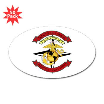 2SB - M01 - 01 - 2nd Supply Battalion - Sticker (Oval 50 pk) - Click Image to Close
