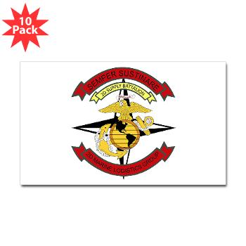 2SB - M01 - 01 - 2nd Supply Battalion - Sticker (Rectangle 10 pk)