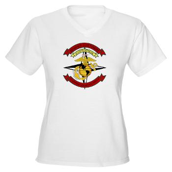 2SB - A01 - 04 - 2nd Supply Battalion - Women's V-Neck T-Shirt - Click Image to Close