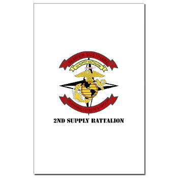 2SB - M01 - 02 - 2nd Supply Battalion with Text - Mini Poster Print