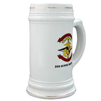 2SB - M01 - 03 - 2nd Supply Battalion with Text - Stein - Click Image to Close