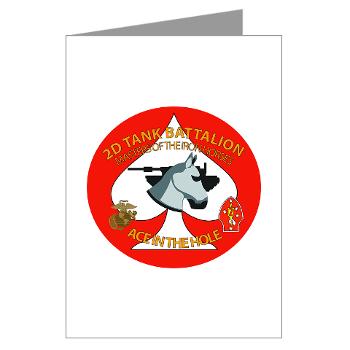 2TB - M01 - 02 - 2nd Tank Battalion - Greeting Cards (Pk of 10)