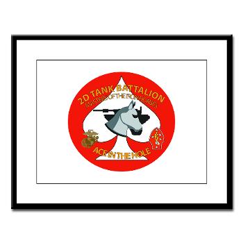 2TB - M01 - 02 - 2nd Tank Battalion - Large Framed Print - Click Image to Close