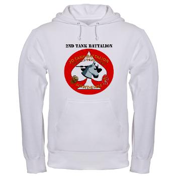 2TB - A01 - 03 - 2nd Tank Battalion with Text - Hooded Sweatshirt