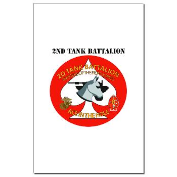2TB - M01 - 02 - 2nd Tank Battalion with Text - Mini Poster Print