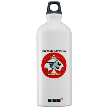 2TB - M01 - 03 - 2nd Tank Battalion with Text - Sigg Water Bottle 1.0L