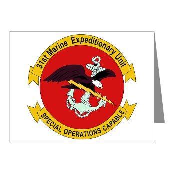 31MEU - M01 - 02 - 31st Marine Expeditionary Unit Note Cards (Pk of 20)