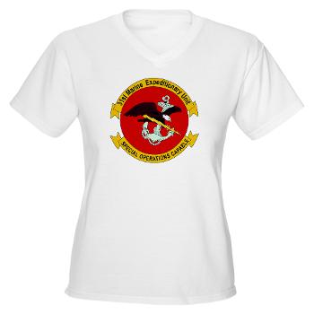 31MEU - A01 - 04 - 31st Marine Expeditionary Unit Women's V-Neck T-Shirt