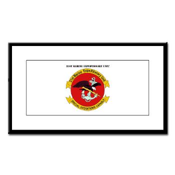 31MEU - M01 - 02 - 31st Marine Expeditionary Unit with text Small Framed Print
