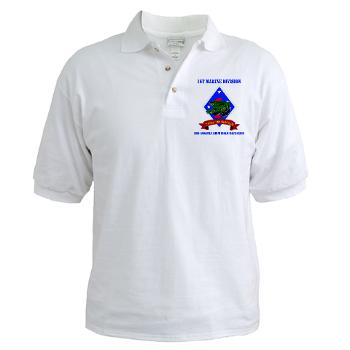 3AAB - A01 - 04 - 3rd Assault Amphibian Battalion with text - Golf Shirt
