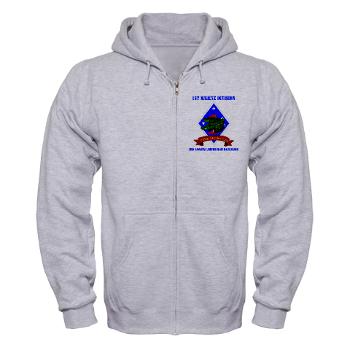3AAB - A01 - 03 - 3rd Assault Amphibian Battalion with text - Zip Hoodie - Click Image to Close