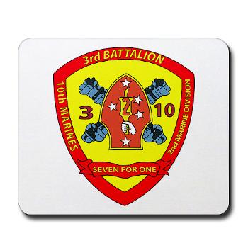 3B10M - A01 - 01 - USMC - 3rd Battalion 10th Marines - Mousepad