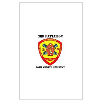 3B10M - A01 - 01 - USMC - 3rd Battalion 10th Marines with Text - Large Poster