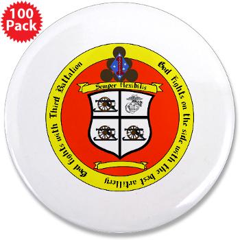 3B11M - M01 - 01 - 3rd Battalion 11th Marines 3.5" Button (100 pack) - Click Image to Close