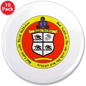 3B11M - M01 - 01 - 3rd Battalion 11th Marines 3.5" Button (10 pack) - Click Image to Close