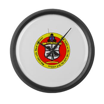 3B11M - M01 - 03 - 3rd Battalion 11th Marines Large Wall Clock