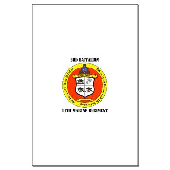 3B11M - M01 - 02 - 3rd Battalion 11th Marines with Text Large Poster