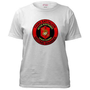 3B2M - A01 - 04 - 3rd Battalion - 2nd Marines - Women's T-Shirt - Click Image to Close