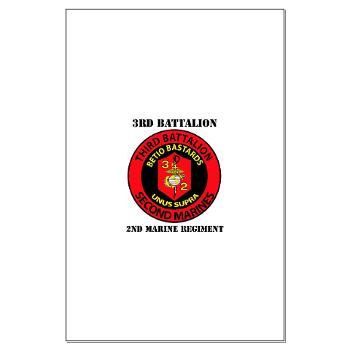 3B2M - M01 - 02 - 3rd Battalion - 2nd Marines with Text - Large Poster