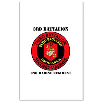 3B2M - M01 - 02 - 3rd Battalion - 2nd Marines with Text - Mini Poster Print