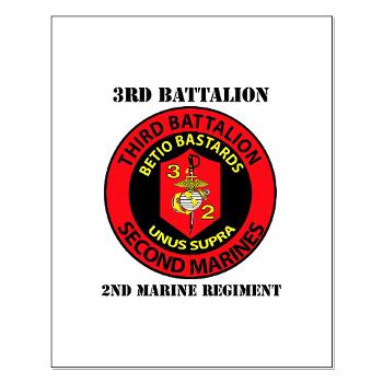 3B2M - M01 - 02 - 3rd Battalion - 2nd Marines with Text - Small Poster