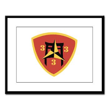 3B3M - M01 - 02 - 3rd Battalion 3rd Marines Large Framed Print - Click Image to Close