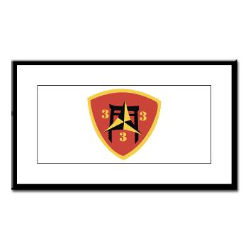 3B3M - M01 - 02 - 3rd Battalion 3rd Marines Small Framed Print - Click Image to Close