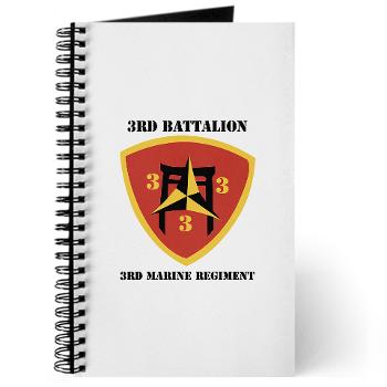 3B3M - M01 - 02 - 3rd Battalion 3rd Marines with Text Journal - Click Image to Close