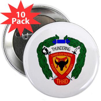 3B4M - M01 - 01 - 3rd Battalion 4th Marines 2.25" Button (10 pack) - Click Image to Close
