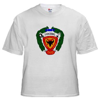 3B4M - A01 - 04 - 3rd Battalion 4th Marines White T-Shirt - Click Image to Close