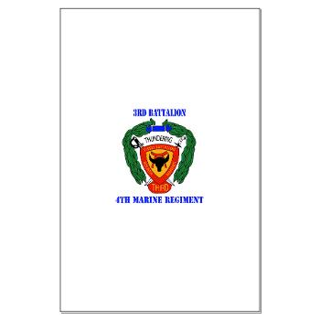 3B4M - M01 - 02 - 3rd Battalion 4th Marines with Text Large Poster