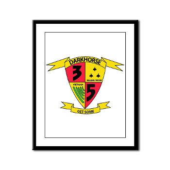 3B5M - M01 - 02 - 3rd Battalion 5th Marines - Large Framed Print - Click Image to Close