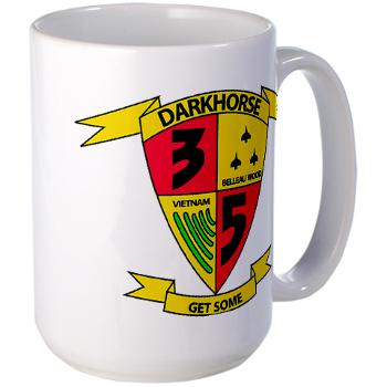 3B5M - M01 - 03 - 3rd Battalion 5th Marines - Large Mug