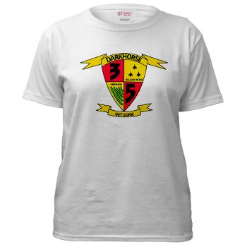 3B5M - A01 - 04 - 3rd Battalion 5th Marines - Women's T-Shirt - Click Image to Close