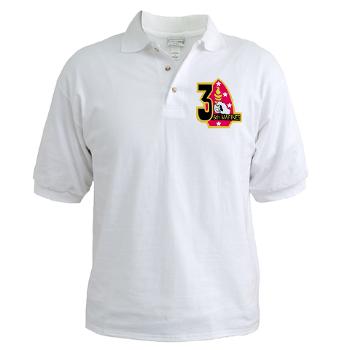 3B6M - A01 - 04 - 3rd Battalion - 6th Marines Golf Shirt - Click Image to Close