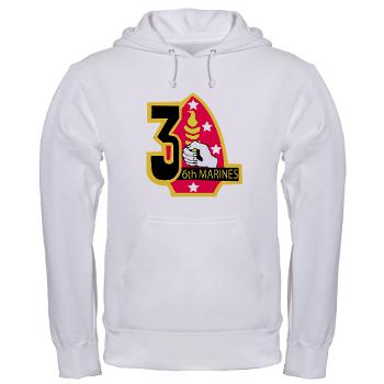 3B6M - A01 - 03 - 3rd Battalion - 6th Marines Hooded Sweatshirt - Click Image to Close