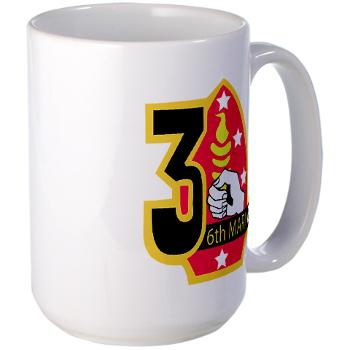 3B6M - M01 - 03 - 3rd Battalion - 6th Marines Large Mug - Click Image to Close
