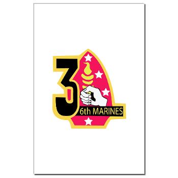 3B6M - M01 - 02 - 3rd Battalion - 6th Marines Mini Poster Print