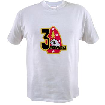 3B6M - A01 - 04 - 3rd Battalion - 6th Marines Value T-Shirt