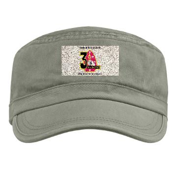 3B6M - A01 - 01 - 3rd Battalion - 6th Marines with Text Military Cap - Click Image to Close
