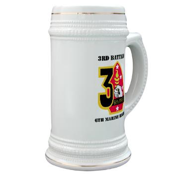 3B6M - M01 - 03 - 3rd Battalion - 6th Marines with Text Stein