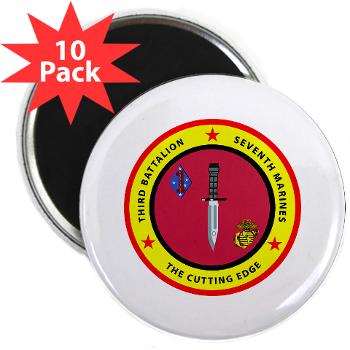 3B7M - M01 - 01 - 3rd Battalion 7th Marines 2.25" Magnet (10 pack) - Click Image to Close