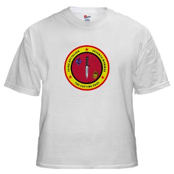 3B7M - A01 - 04 - 3rd Battalion 7th Marines White T-Shirt - Click Image to Close