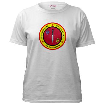 3B7M - A01 - 04 - 3rd Battalion 7th Marines Women's T-Shirt - Click Image to Close