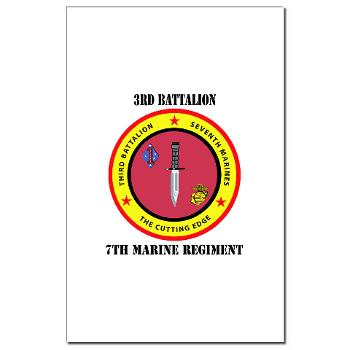 3B7M - M01 - 02 - 3rd Battalion 7th Marines with Text Mini Poster Print
