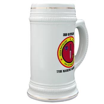 3B7M - M01 - 03 - 3rd Battalion 7th Marines with Text Stein - Click Image to Close