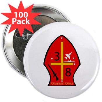 3B8M - M01 - 01 - 3rd Battalion - 8th Marines 2.25" Button (100 pack) - Click Image to Close
