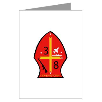 3B8M - M01 - 02 - 3rd Battalion - 8th Marines Greeting Cards (Pk of 10) - Click Image to Close